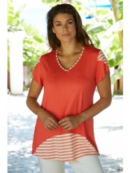 μπλουζα ριγε με v