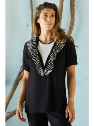 μπλουζα με βολαν εμπριμε