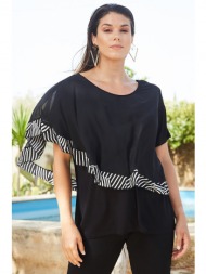 μπλουζα με βολαν εμπριμε