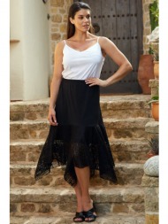 φουστα δαντελα με μυτες