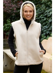 μπεζ σουεντ γιλεκο με ...