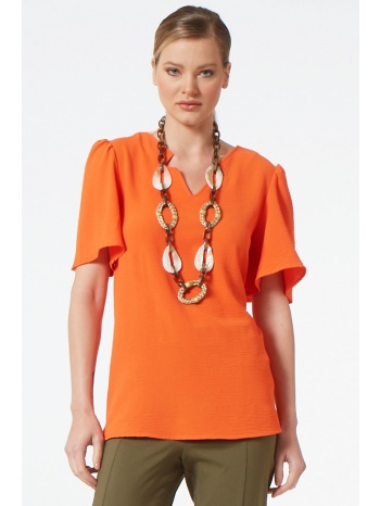 πορτοκαλι κοντομανικη μπλουζα σε προσφορά