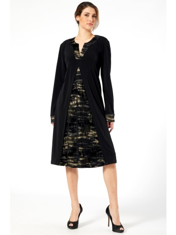 μαυρο φορεμα με χρυσες λεπτομερειες σε προσφορά