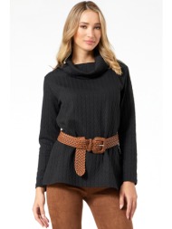 μαυρο πλεκτο ζακαρ ...