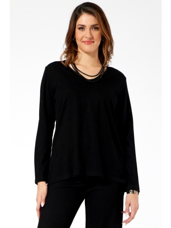 μαυρη πλεκτη μπλουζα ριπ σε προσφορά