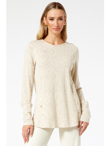 ζακαρ πλεκτη μπλουζα με διακοσμητικα σε προσφορά