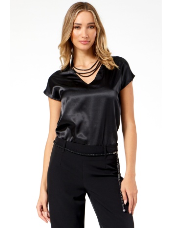μαυρη ζαπονε σατεν μπλουζα σε προσφορά