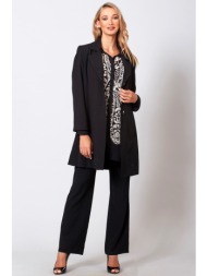 μαυρο μαντο με γιακα και πετο