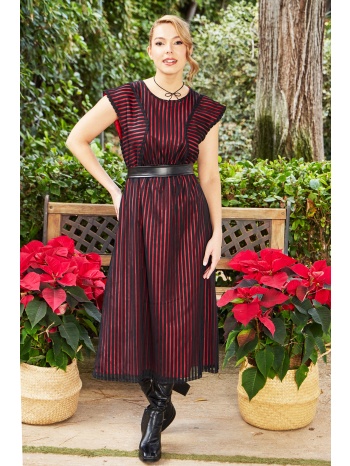 ριγε φορεμα με διαφανεια σε προσφορά