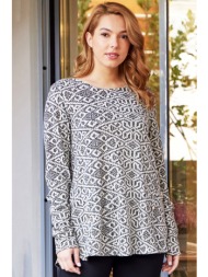 ζακαρ πλεκτη μπλουζα με ...