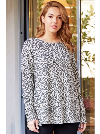 ζακαρ πλεκτη μπλουζα με διακοσμητικα σε προσφορά