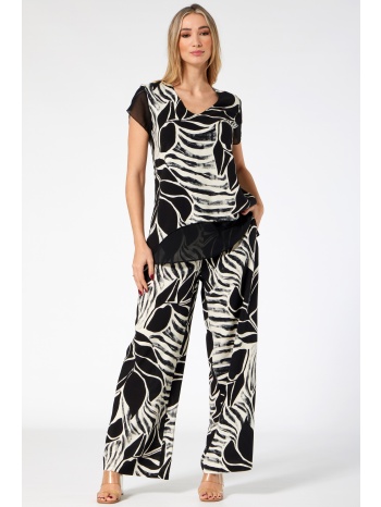 φλοραλ παντελονα με φερμουαρ σε προσφορά