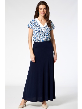 μπλε μαξι κλος φουστα με μπασκα σε προσφορά