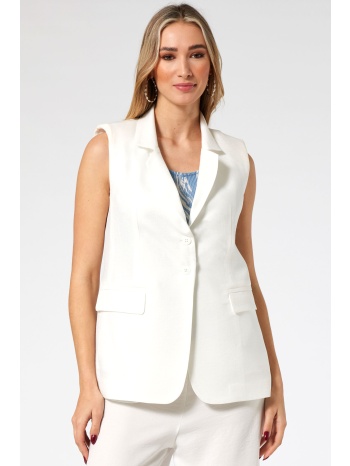 εκρου αμανικο σακακι linen-look σε προσφορά