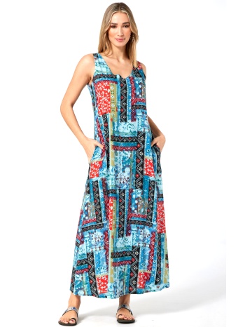 εμπριμε μαξι αμανικο φορεμα με τσεπες σε προσφορά