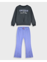 φούτερ φόρμα με τύπωμα | λιλα