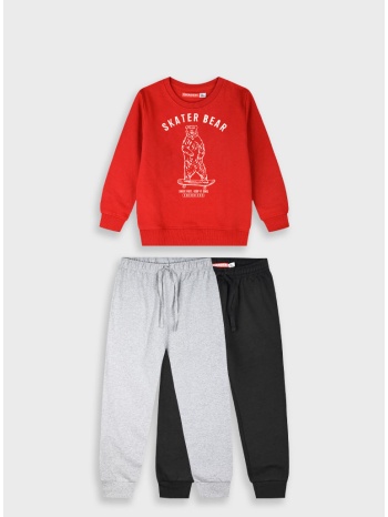 φούτερ φόρμα με τύπωμα | μαυρο