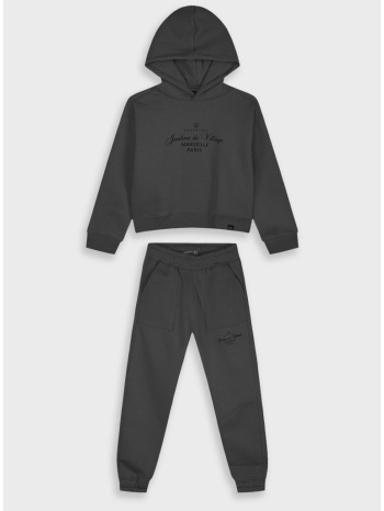 φούτερ φόρμα με τύπωμα | μαυρο