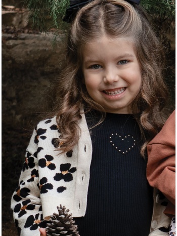 μακρυμάνικη ριπ μπλούζα | μαυρο