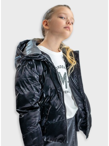 μπουφάν με κουκούλα | μαυρο