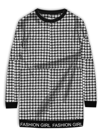 πλεκτό φόρεμα | μαυρο