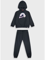 φούτερ φόρμα με τύπωμα | μαυρο