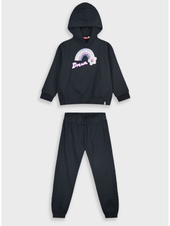 φούτερ φόρμα με τύπωμα | μαυρο