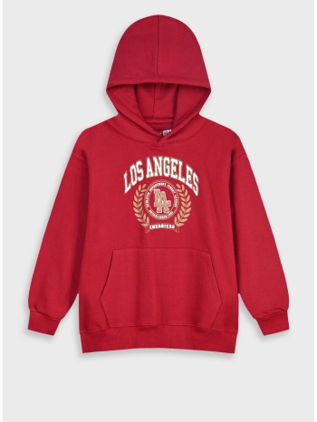 μπλούζα με κουκούλα | μπορντω