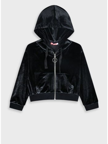 ζακέτα βελουτέ | μαυρο