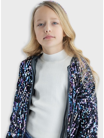 μακρυμάνικη ριπ μπλούζα | εκρου