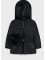 μπουφάν με αποσπόμενη κουκούλα | μαυρο
