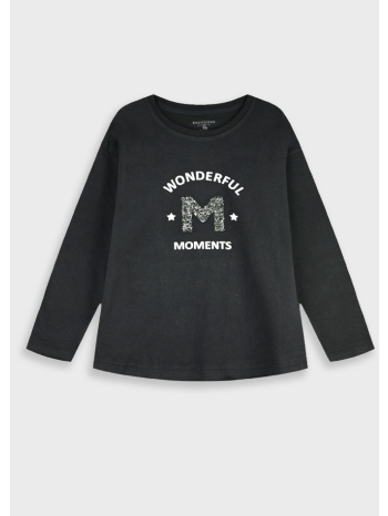 μακρυμάνικη μπλούζα | μαυρο