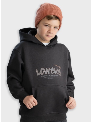 μπλούζα με κουκούλα | μαυρο