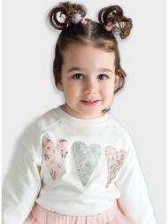 μακρυμάνικη μπλούζα | εκρου