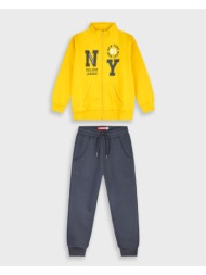 φούτερ φόρμα με τύπωμα | ανθρακι