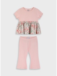 σετ μπλούζα με κολάν | ροζ