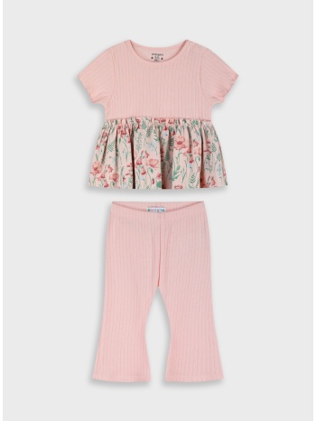 σετ μπλούζα με κολάν | ροζ