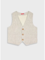 ριγέ γιλέκο | μπεζ