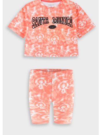 σετ μπλούζα με κολάν | γλυκο κοραλλι