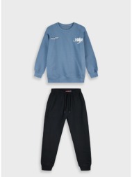 σετ φούτερ φόρμα | μαυρο