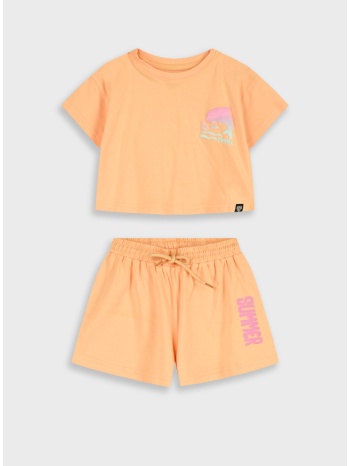 σετ μπλούζα με σορτς | βερυκοκκι