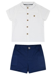 βρεφικό σετ 2 τεμάχια με κοντομάνικο πουκάμισο και σορτς για αγόρι (3-18 μηνών) | μαρεν