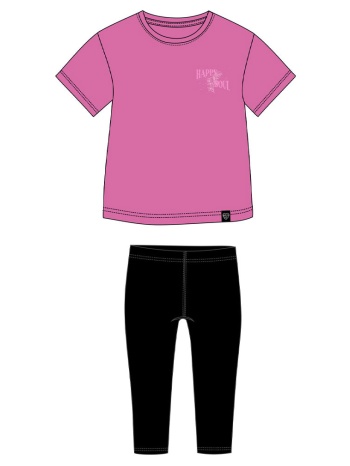 σετ μπλούζα με κολάν | μαυρο