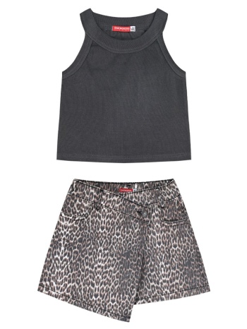 σετ μπλούζα με σορτς | leopard
