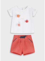 σετ μπλούζα με σορτς | γλυκο κοραλλι