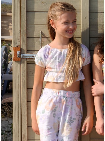 σετ τοπ με σορτς | φλοραλ