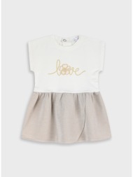 φόρεμα με κέντημα | βανιλια