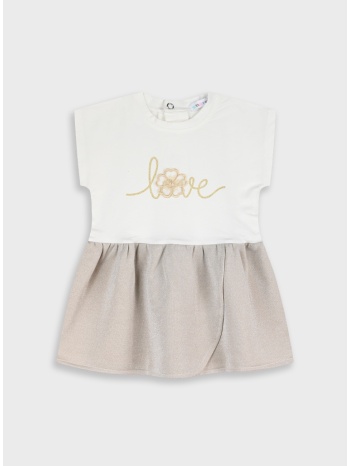 φόρεμα με κέντημα | βανιλια