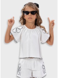 σετ μπλούζα με σορτς | εκρου