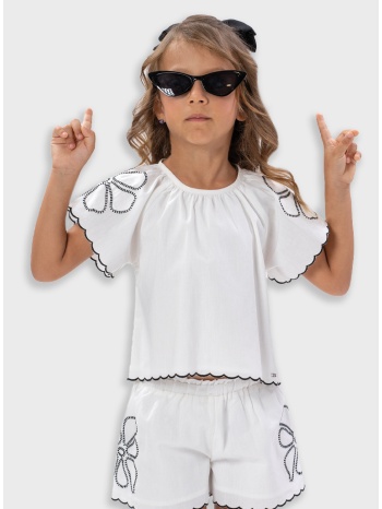 σετ μπλούζα με σορτς | εκρου